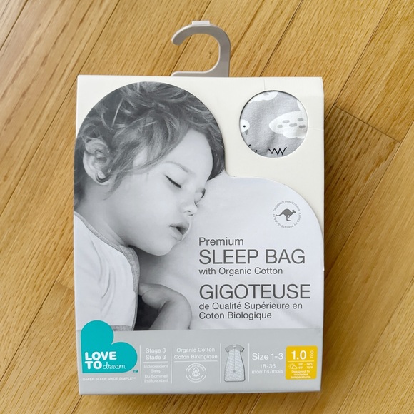 NWT The Love To Dream™ Organic Sleep Bag in doves grey - Picture 5 of 8